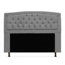 Ver imagem 1 de Cabeceira Geovana Para Cama Box King Size 195cm com Capitonê Suede - Renascer Decor:Cinza