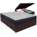 Ver imagem 1 de Cama Box Baú e Colchão Airtech 150 Espuma D45 Viúvo Ortobom Viúvo Marrom