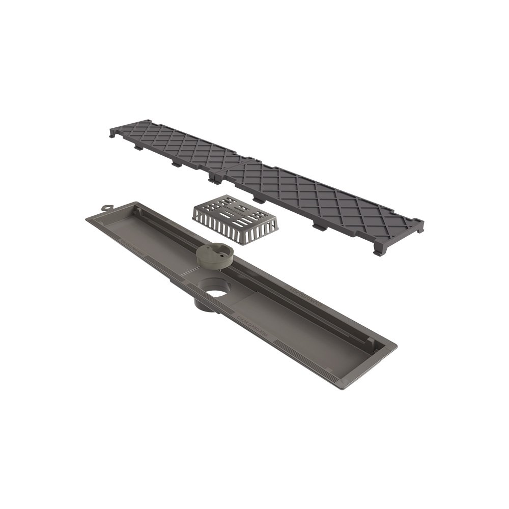 Ralo Linear Novii Seco 8875 50cm Saída Central com Tampa Oculta Oculta 8875 - 1