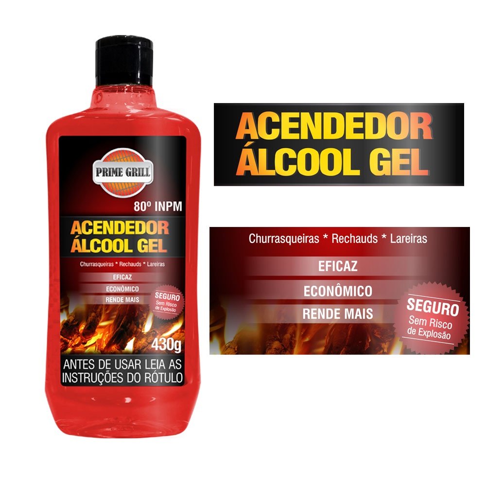 Kit 2 Acendedor Gel Para Churrasqueiras Prime Grill - 2