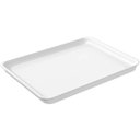 Ver imagem 3 de Kit 6 Bandejas Plásticas Brancas 32x23cm Coza Servir Hamburguer Restaurantes Uno