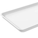 Ver imagem 5 de Kit 6 Bandejas Plásticas Brancas 32x23cm Coza Servir Hamburguer Restaurantes Uno