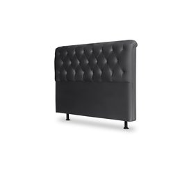 CABECEIRA 140 EMILIA COR MATERIAL SINTÉTICO PRETO TOPÁZIO DECOR - 1