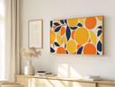 Ver imagem 1 de Quadro Decorativo N°178 105x60cm - Panorâmico Botânico - Laranjas - Madeira Clara - Rollflex