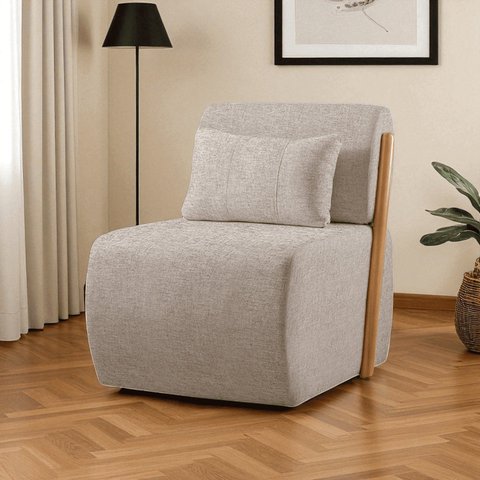 Poltrona para Sala de Estar Madeira Maciça Cecília Luxo