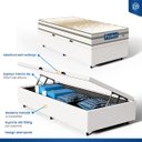 Ver imagem 7 de Cama Box Baú com Colchão de Molas Ensacadas Double Face Pillow Euro Alfa Probel Solteiro 88cm