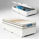 Ver imagem 4 de Cama Box Baú com Colchão de Molas Ensacadas Double Face Pillow Euro Alfa Probel Solteiro 88cm