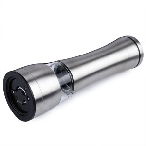 Moedor de Pimenta Sal Grosso Lorben Triturador Manual Tempero Aço Inox 21 Cm