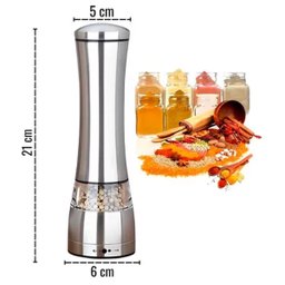 Moedor de Pimenta Sal Grosso Lorben Triturador Manual Tempero Aço Inox 21 Cm - 4