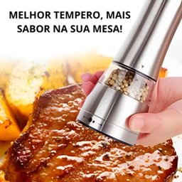 Moedor de Pimenta Sal Grosso Lorben Triturador Manual Tempero Aço Inox 21 Cm - 8