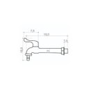 Ver imagem 2 de Torneira Abs Branca De Pia 18 Cm Alavanca