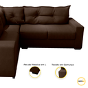 Ver imagem 5 de Estofado Sofá de Canto 5 Lugares Veneza com Espuma D-26 e Estrutura de Eucalipto