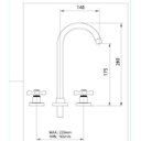 Ver imagem 2 de Torneira Misturador Grafite Lavatório Bica Alta C62 1/4