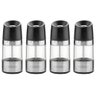 Kit 4 Moedor Sal Grosso Pimenta Tramontina Manual Inox Especiarias Realce Preto - 8