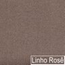 Sofá Curvo 120cm 2 Lugares e 1 Poltrona Orgânico Escritório Recepção Sala Amsterdã Linho Rose - Amar - 6