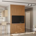 Ver imagem 2 de Painel Ripado Modular 1.4 (2500mm) Para Tv até 60 Polegadas Nature Linea Brasil