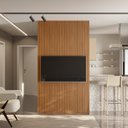 Ver imagem 1 de Painel Ripado Modular 1.4 (2500mm) Para Tv até 60 Polegadas Nature Linea Brasil