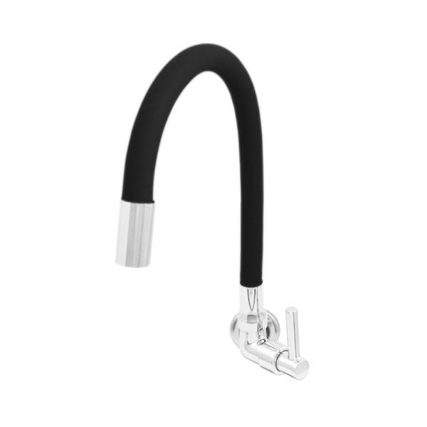 Torneira Para Cozinha Parede Bica Gourmet Colorida Preta - 1