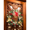 Ver imagem 6 de Guirlanda De Natal Decorada Luzes De Led 50 cm x 50 cm Luxo