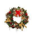 Ver imagem 1 de Guirlanda De Natal Decorada Luzes De Led 50 cm x 50 cm Luxo