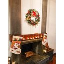 Ver imagem 5 de Guirlanda De Natal Decorada Luzes De Led 50 cm x 50 cm Luxo