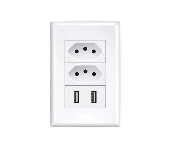 Tomada Espelho Usb De Parede - 1