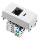 Ver imagem 1 de Tomada Internet Rj45 Tramontina Linha Liz Sem Placa 57115055