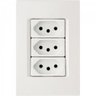 Tomada Tripla 4X2 com 3 Tomadas 2P+T 20A 250V - 1