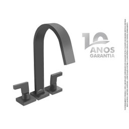 Torneira Misturador Banheiro Preto Fosco Siena Black 1876 - 2