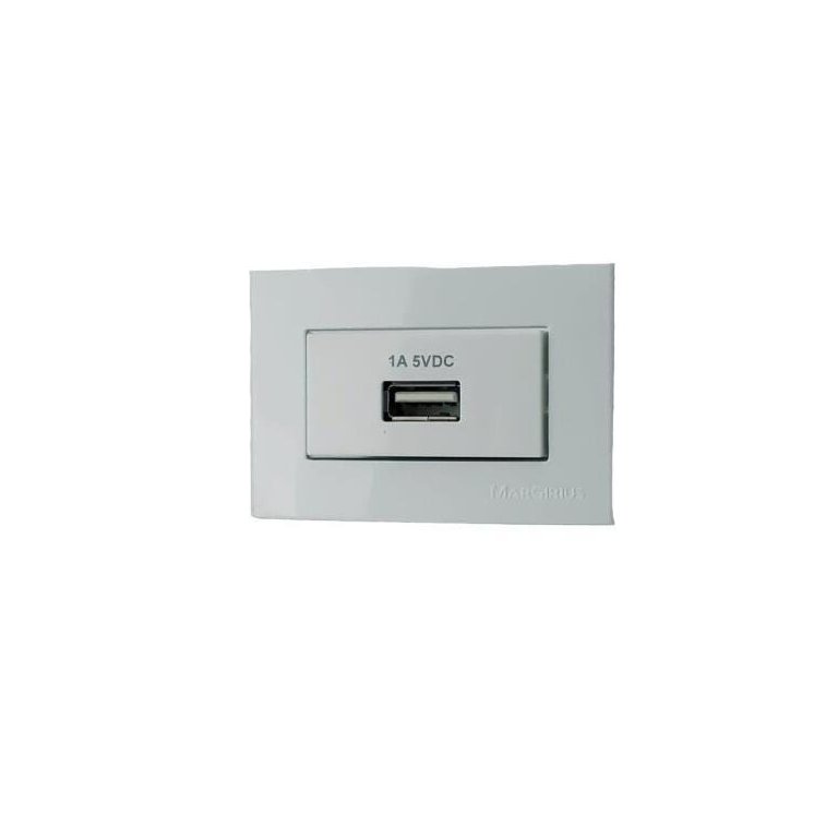 Tomada Carregador Usb para Movel Embutir Margirius 110V 220V