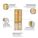 Ver imagem 5 de Sapateira Lúmine 2 Portas com Vidro e LED 100% MDF Off White - Pnr Móveis