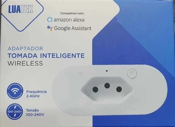 Tomada Inteligente Wifi Lig/Desl App Celular Alexa G.Home - 2