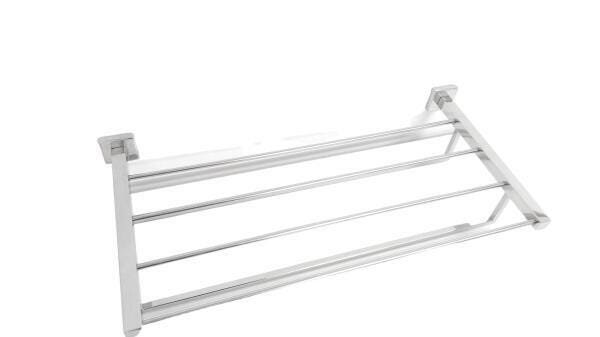 Toalheiro Rack Quadrado 60Cm Inox - 1