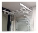 Ver imagem 3 de Varal De Parede Individual 80cm x 10 Varetas - Em Alumínio Branco