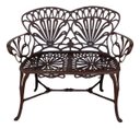 Ver imagem 1 de Banco para Jardim Namoradeira Primavera 2 Lugares Aluminio Marrom