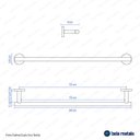 Ver imagem 7 de Porta Toalha De Banho Inox (Tarsila Preto)