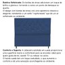 Cabeceira Cama Box Estofada Solteiro 90 Cm Suede Anitta:azul Marinho - 4