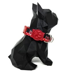 Conjunto coleira, peitoral, guia e cinto para cachorro - Tamanho Médio - Modelo Minnie - 2