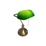 Abajur Clássico Banqueiro Estilo Inglês Verde e Ouro Velho - 1