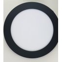 Ver imagem 4 de PAINEL REDONDO EMBUTIDO COR PRETA LED 12W LUZ MORNA 3000K - BLUMENAU