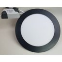 Ver imagem 3 de PAINEL REDONDO EMBUTIDO COR PRETA LED 12W LUZ MORNA 3000K - BLUMENAU