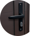 Ver imagem 3 de Porta Alumínio Lambril e.Marrom Corten 80 Brimak