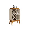 Ver imagem 1 de Aparador / Bar / Ba com Adega e Nichos Modelo Retrô com Pés em Madeira Maciça Acompanha Bandeja em M