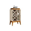 Ver imagem 2 de Aparador / Bar / Ba com Adega e Nichos Modelo Retrô com Pés em Madeira Maciça Acompanha Bandeja em M