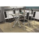 Ver imagem 1 de Mesa Cozinha Volga 150 + 6 Cad Lisboa Cromado Kappesberg