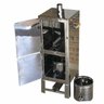 Defumador Caseiro Para Alimentos INOX Tamanho 80x30x30 Com 2 Balde Para Serragem - 1