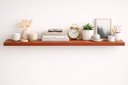 Ver imagem 1 de Prateleira MDF 220x20 Moderna Suporte Parede Invisivel 30mm Italian Noce