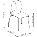 Ver imagem 7 de Conjunto de Mesa de Jantar Extensível e 6 Cadeiras Júnior Espresso Móveis