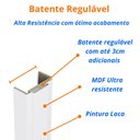 Ver imagem 6 de Kit Porta de Madeira 210x80cm Lisa Laqueada Esquerda Moldufama
