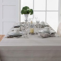 Toalha de Mesa 8 Lugares Naturalle Panama 1,80x2,80M Strip - 1